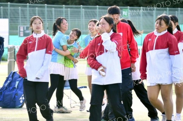 帯大谷女子が準Ｖ　初の全国へ　テニス全国高校選抜道予選最終日 12