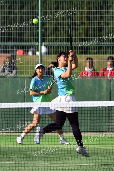 帯大谷女子が準Ｖ　初の全国へ　テニス全国高校選抜道予選最終日 14