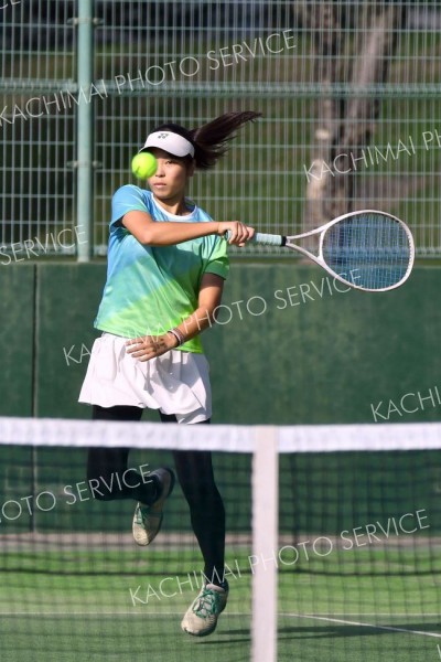 帯大谷女子が準Ｖ　初の全国へ　テニス全国高校選抜道予選最終日 22