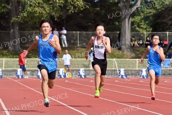 小学６年男子１００メートル２組