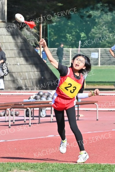 小学生ジャベリックボール投げ