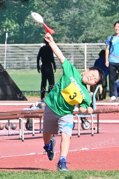 小学生ジャベリックボール投げ