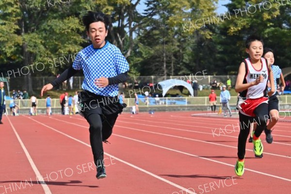 小学６年男子１００メートル１組