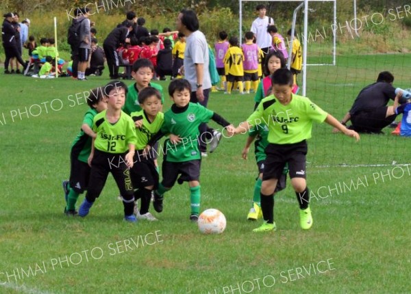 約５６０人の園児と児童　楽しくプレー　サッカーフェス２大会開催 4