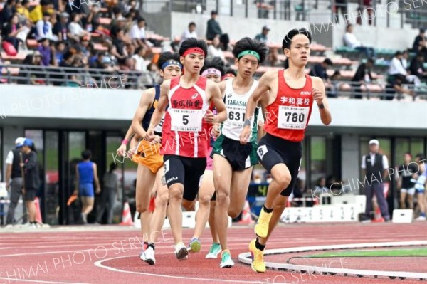 【Ｕ１８男子８００メートル・予選２組】１分５５秒２１で組７位に終わった