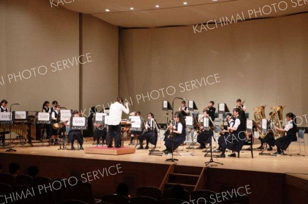 聴衆を楽しませた大樹中学校吹奏楽部の定期演奏会