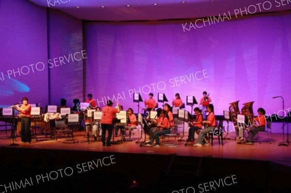 聴衆を楽しませた大樹中学校吹奏楽部の定期演奏会