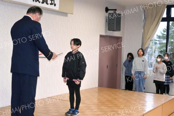 防火ポスター部門の表彰式