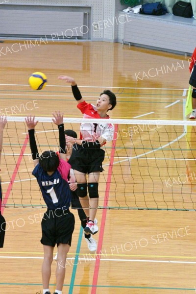 下音更女子４連覇、男子は帯広合同２年ぶりＶ　バレー全十勝中体連秋季大会 15