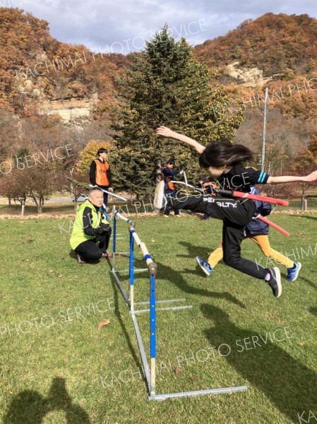 「忍者ごっこ」でトレーニング　本別で「忍者ラン」