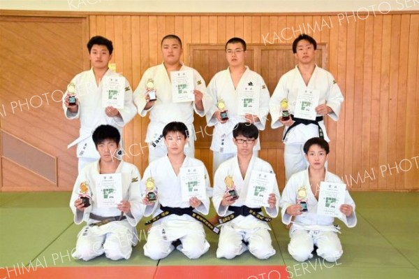 男子個人戦の各階級優勝者