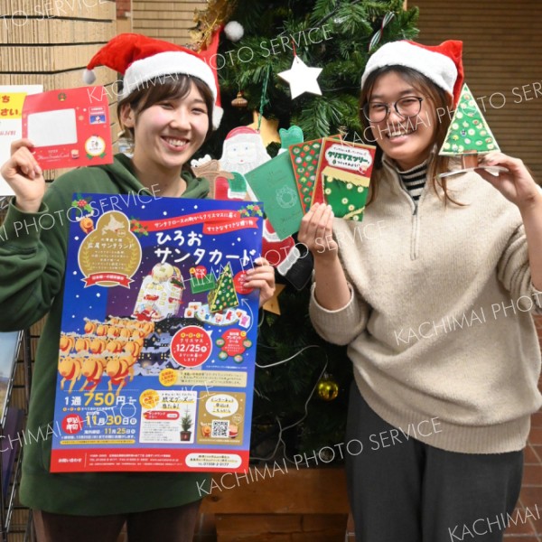 ひろおサンタカード　今年は組み立て式クリスマスツリーがセット　申し込み受け付け中