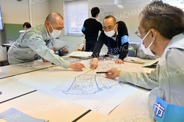 大雨災害による断水想定　市上下水道部が災害訓練