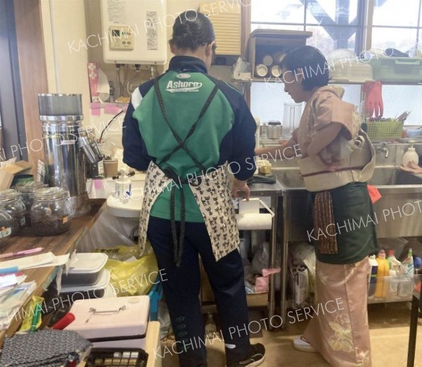 足寄の座間屋で職場体験