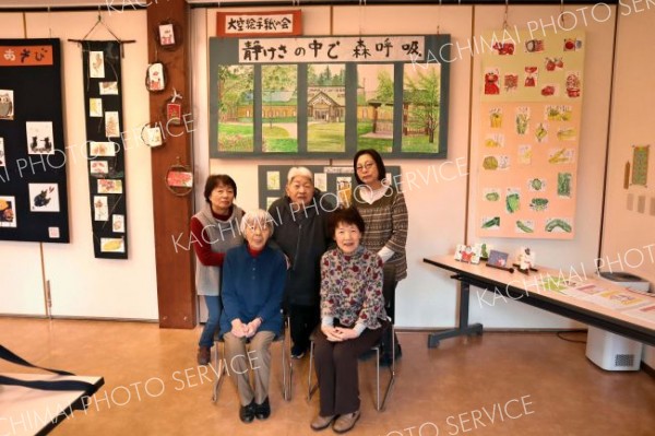 手書きの温かみある絵手紙　はぐくーむで３団体２個人合同展～こぼれ話