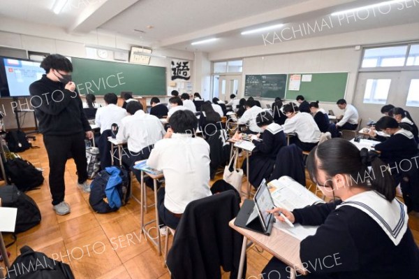 電子黒板や１人１台のｉＰａｄといったＩＣＴ教育推進に力を入れている授業