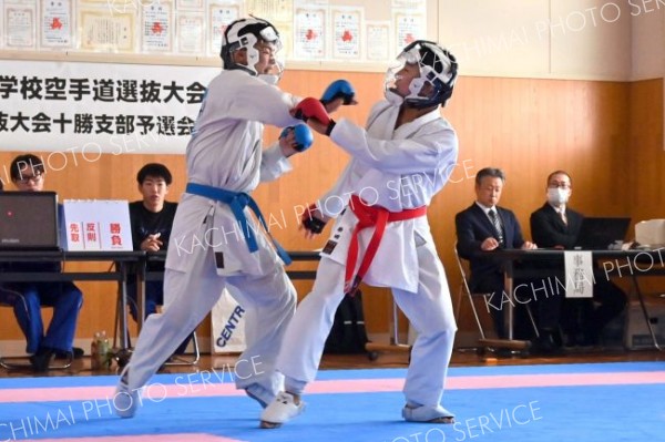 男子個人戦組手　５５キロ以下級代表決定戦