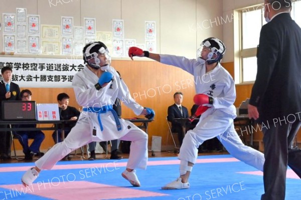 男子個人戦組手　６８キロ以下級代表決定戦