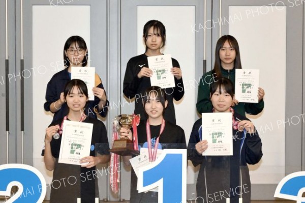 女子スプリントの上位入賞者。