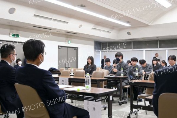 建設業の未来を共に考える　帯広建設業協会が高校生と意見交換