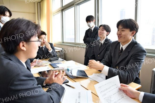 清水高校の生徒がＳＮＳでまちの魅力発信