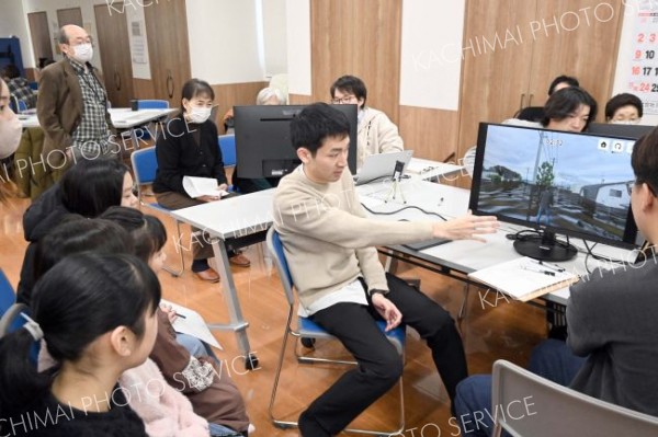 河川氾濫前の避難を　ＶＲで洪水体感　芽室町緑町東町内会で防災研修