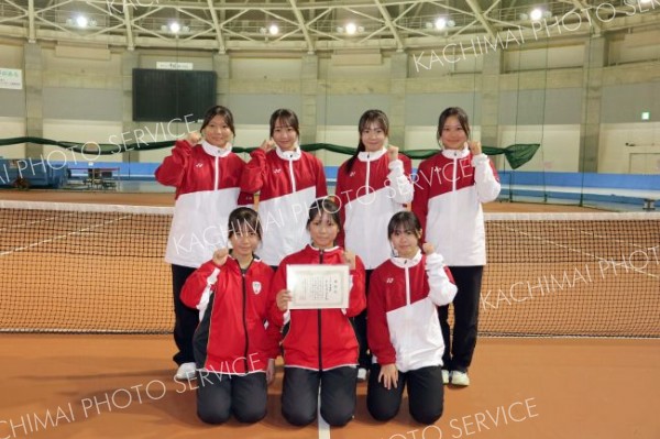 帯大谷女子準Ｖ　推薦で全国出場の可能性も　道私立高校テニス選手権