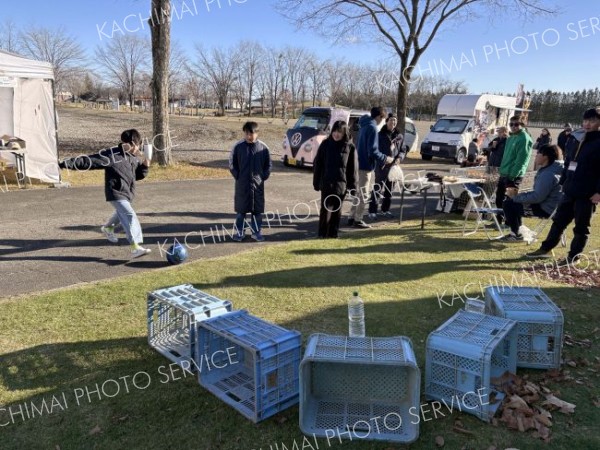 ミニゲームを楽しむ子どもたち