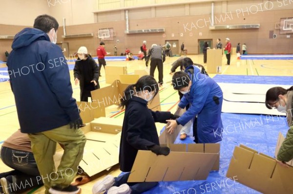 役場被災の大地震想定し広域訓練　池田町