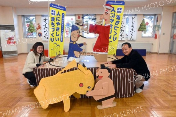 子どもたち、クリスマスはプラザ六中でプレゼントゲット