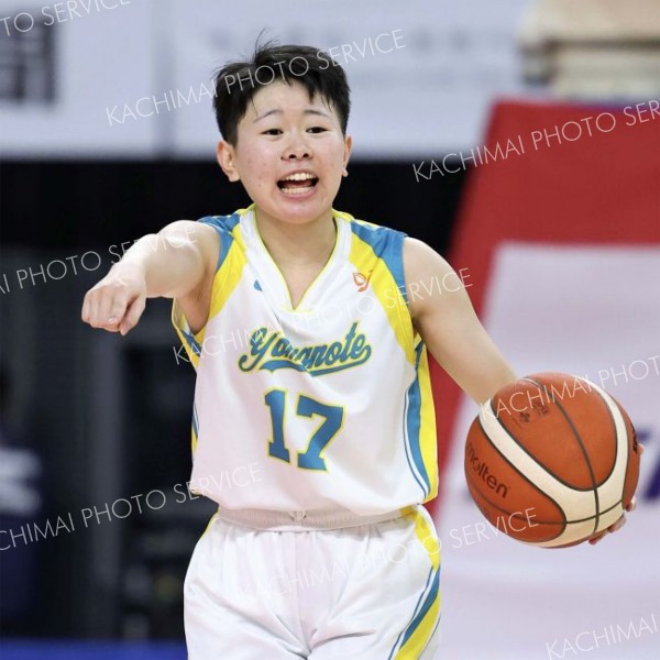 【女子１回戦・札幌山の手―日本航空】第４クオーター、味方に指示を出す札幌山の手