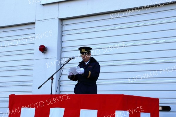 える夢館まで分列行進　豊頃出初式 2