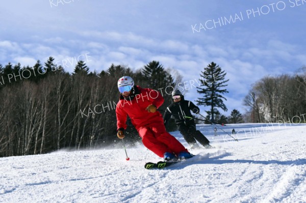 パウダースノーを楽しむことができるサホロリゾートスキー場