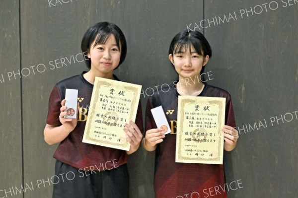 個人戦女子ダブルスで３