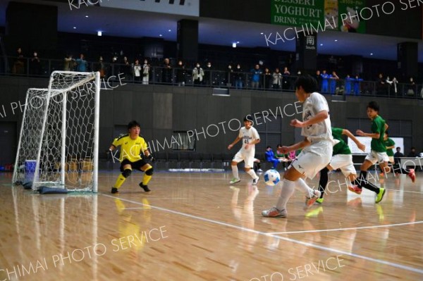 帯大谷Ａが帯柏葉Ｂ破りＶ　プレーヤーズカップ全十勝高校フットサル大会
