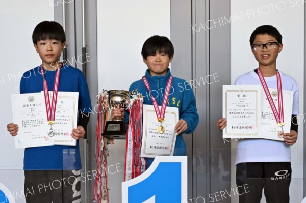 ５年男子の上位入賞者。