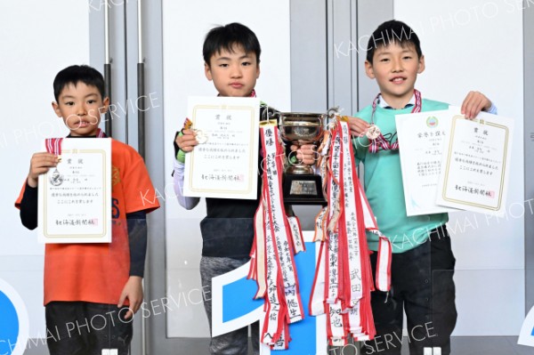 ３年男子の上位入賞者。