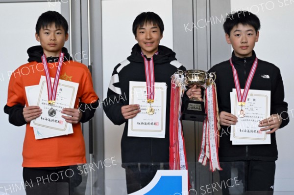 ６年男子の上位入賞者。