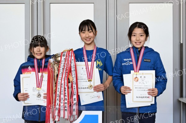 ５年女子の上位入賞者。