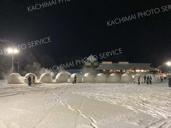 人間耐寒テストで使われる「バルーンマンション」