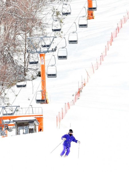 ２１日にオープンした新得山スキー場