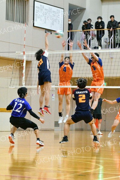 帯南商が女子Ｖ　男子は白樺学園連覇　道高校バレー新人戦十勝予選 5