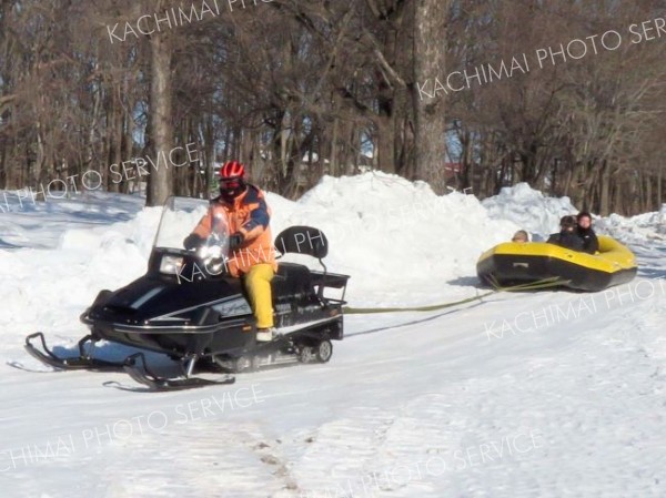 人気だったスノーラフティング