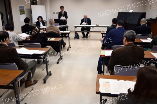 ２３日に開かれた「おとふけ防災ネットワーク」の設立総会