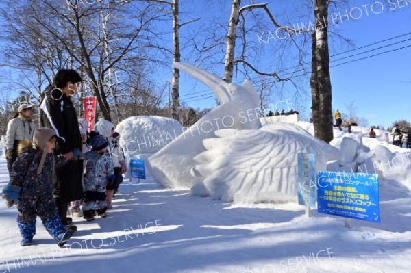 市長賞は南幕雪像生産組合が４連覇　おびひろ氷まつり市民氷雪像コンクール