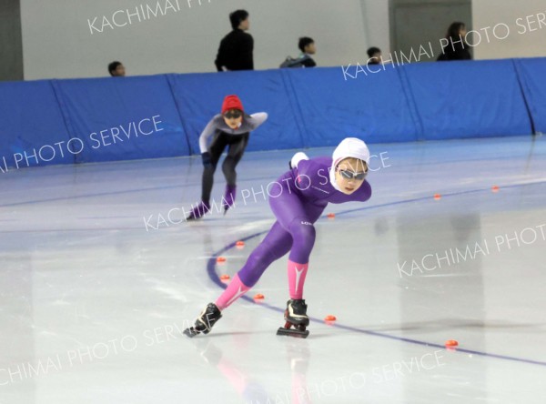 ５００メートル、１０００メートルとも自己ベストを塗り替えた