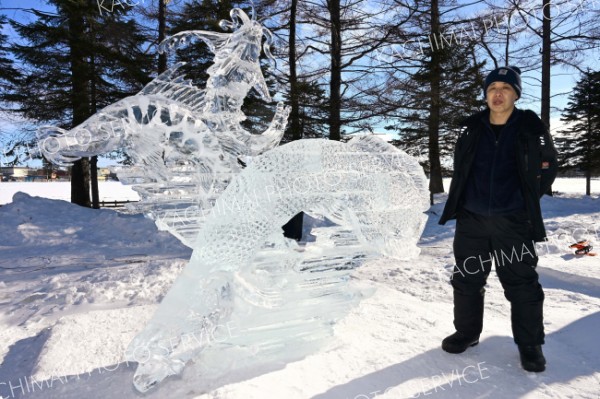 最高賞　全国氷彫刻展冬季帯広大会
