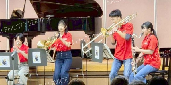 創部７０年を記念して行われた本別高校吹奏楽部の演奏会