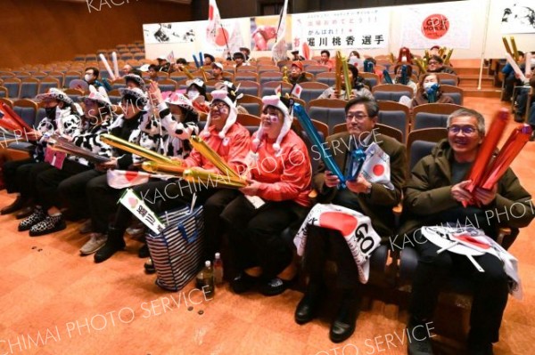 大樹からミラノへ声援届け　町民らが堀川選手を全力応援