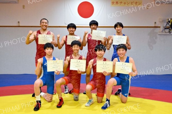 帯広クラブ勢８人Ｖで本戦へ　レスリングＵ１５、１７、２０北海道・東北ブロック予選会